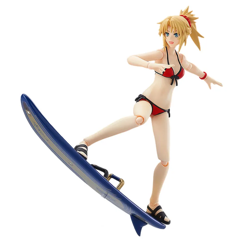 Fato de banho GSC original FIGMA Mordred Rider Ver. Figuras de ação de anime brinquedos para meninos presente de Natal ornamentos de modelo colecionável