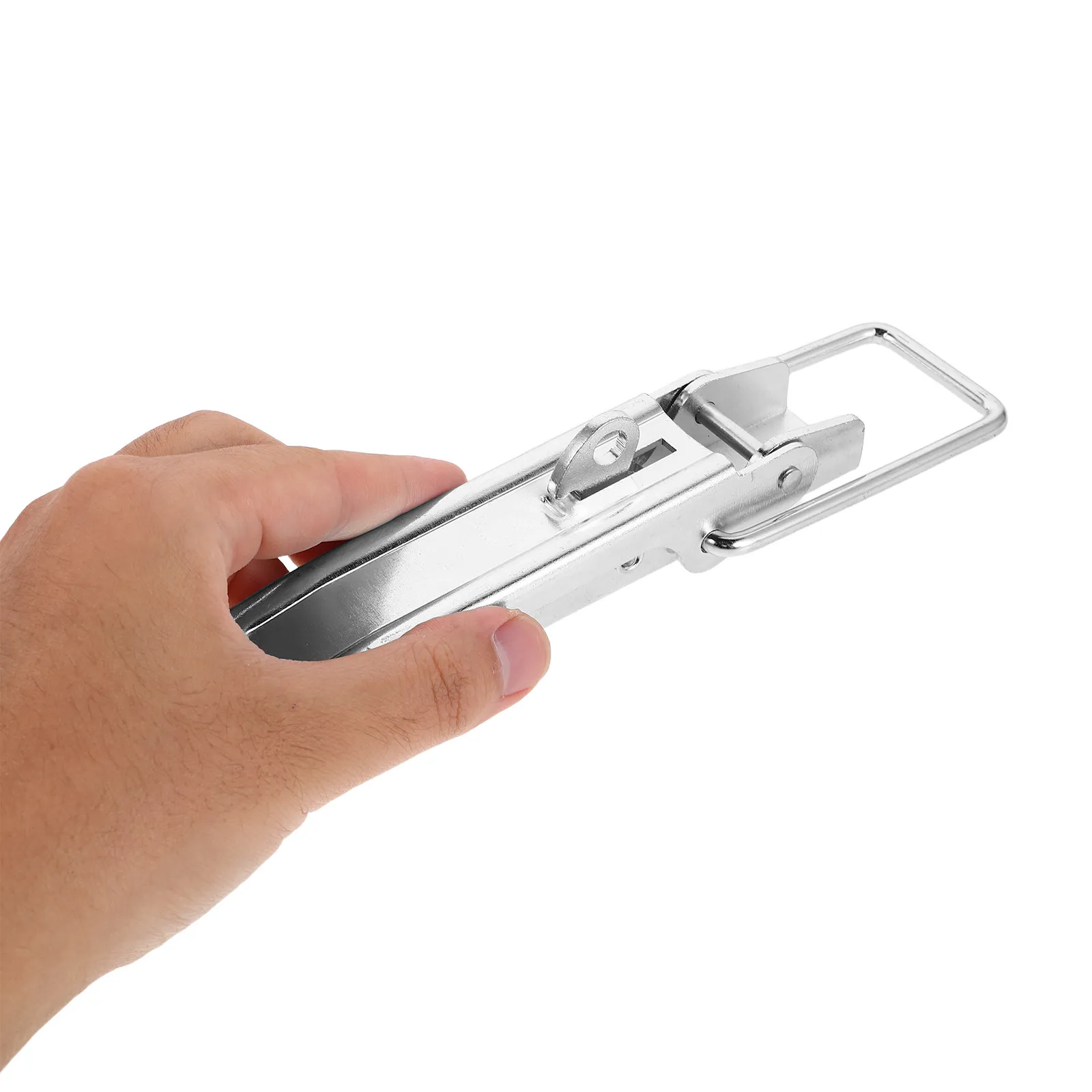 

2 шт. усиленных защелок-пряжек для инструментального ящика грузовика, быстросъемная ручка, оцинкованный фиксатор для шкафа, зажим-фиксатор