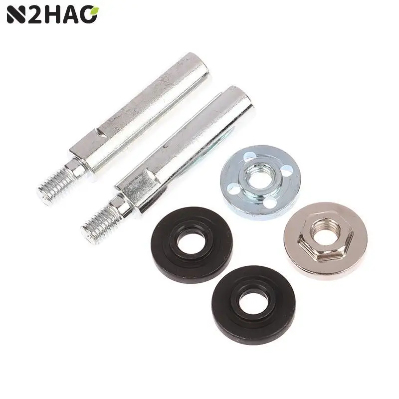 1 set 80mm Angle Grinder Extension Connecting Rod M10 Thread Adapter Shaft Nuts For 100 Angle Grinders/Polishers Grinding Heads