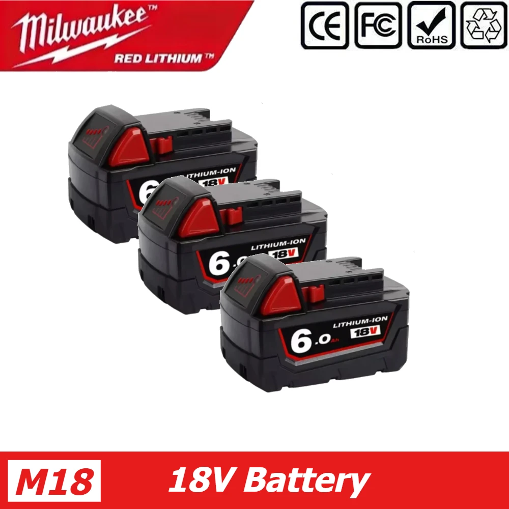 

Milwaukee Original 5.0Ah--12Ah Battery 18V REDLITHIUM Ion High Power Long Cycle Life.Keep your tools running stronger, longer
