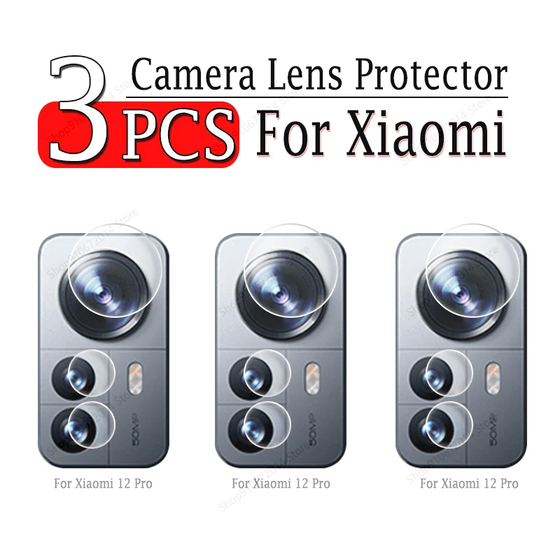 3PCS Camera Lens Protectors For Xiaomi 12 Pro 13 12X 12S Ultra 11 Lite 5G Ne 8 9T 10T 11T 12T Pro Lens Film Not Tempered Glass