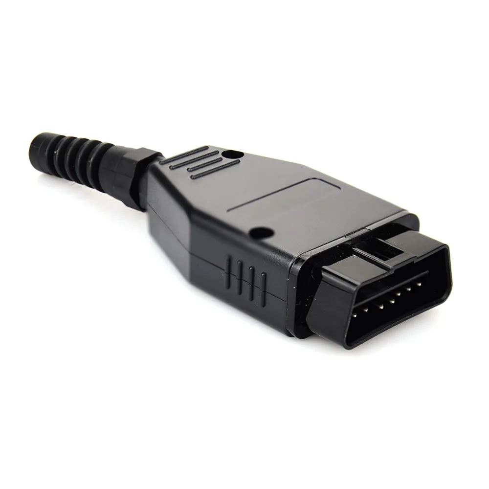 Universal Car Supplies DIY OBD Male Plug OBD2 Adapter OBD2 Connector Car Diagnostic Cable