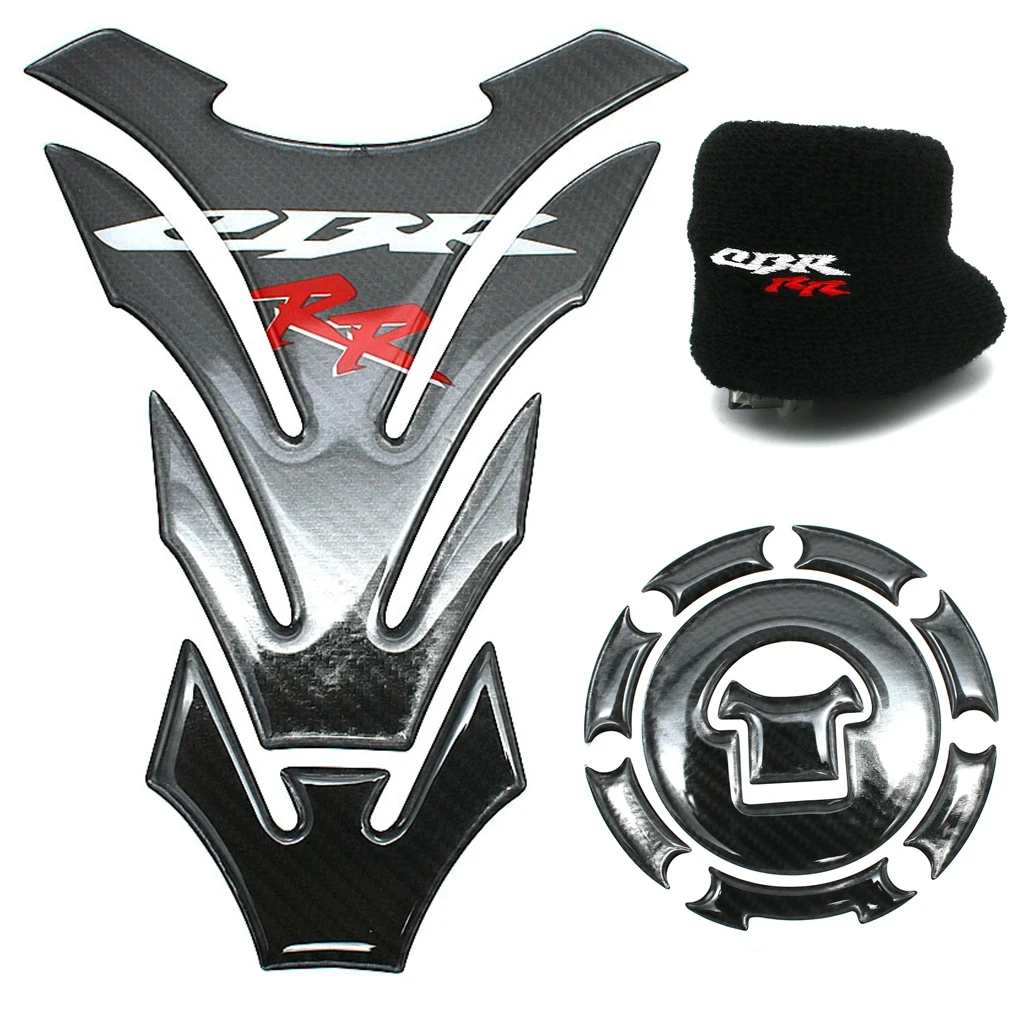 Motorcycle Carbon Fiber Gas Fuel Tank Cap Sticker Tank Protector Pad For Honda CBR600RR CBR1000RR CBR900 CBR929 CBR954 CBR250 RR