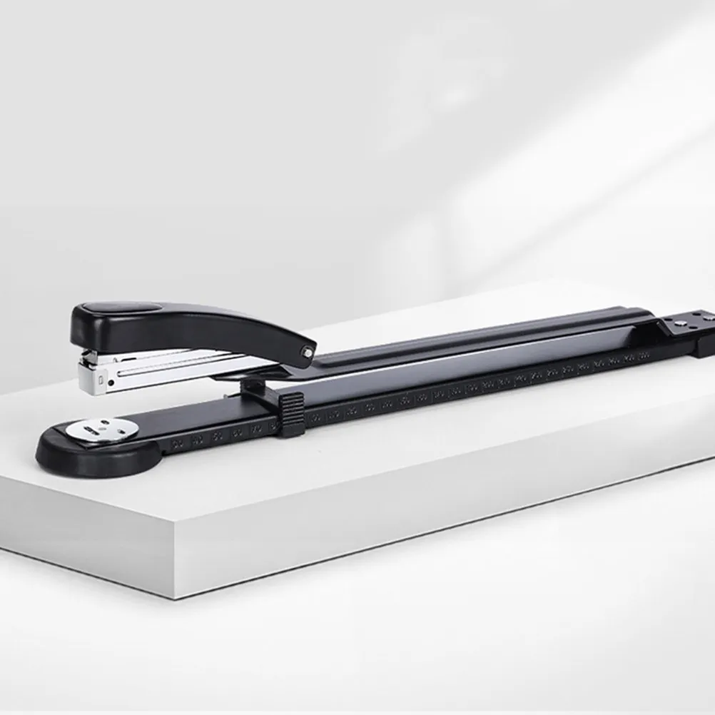 

Professional Long Arm Stapler Sturdy Metal Office Stapler Large Capacity Fast Stapling Tool for Desk Decorative School Home
