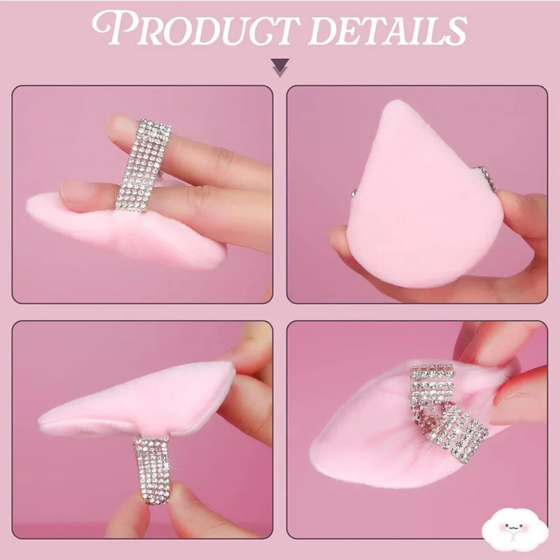 새로운 1/2/3pcs 삼각형 스폰지 메이크업 퍼프 페이스 소프트 패드 삼각형 파우더 화장품 액세서리 도구 HZFP07