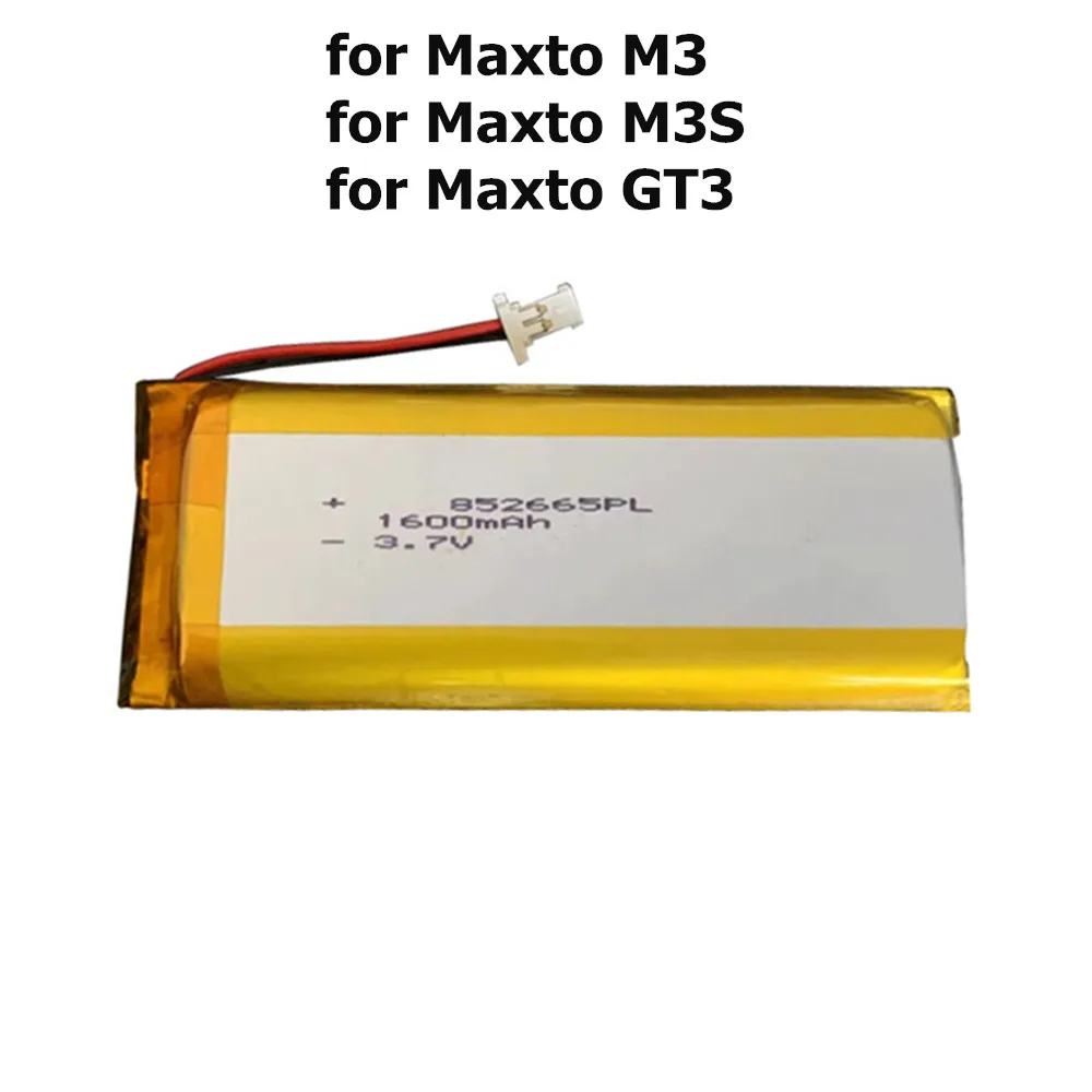 Original Replacement 1600mAh Battery For Maxto M3 M3S GT3 Motorcycle Recorder Li Polymer Rechargeable Pack view 5