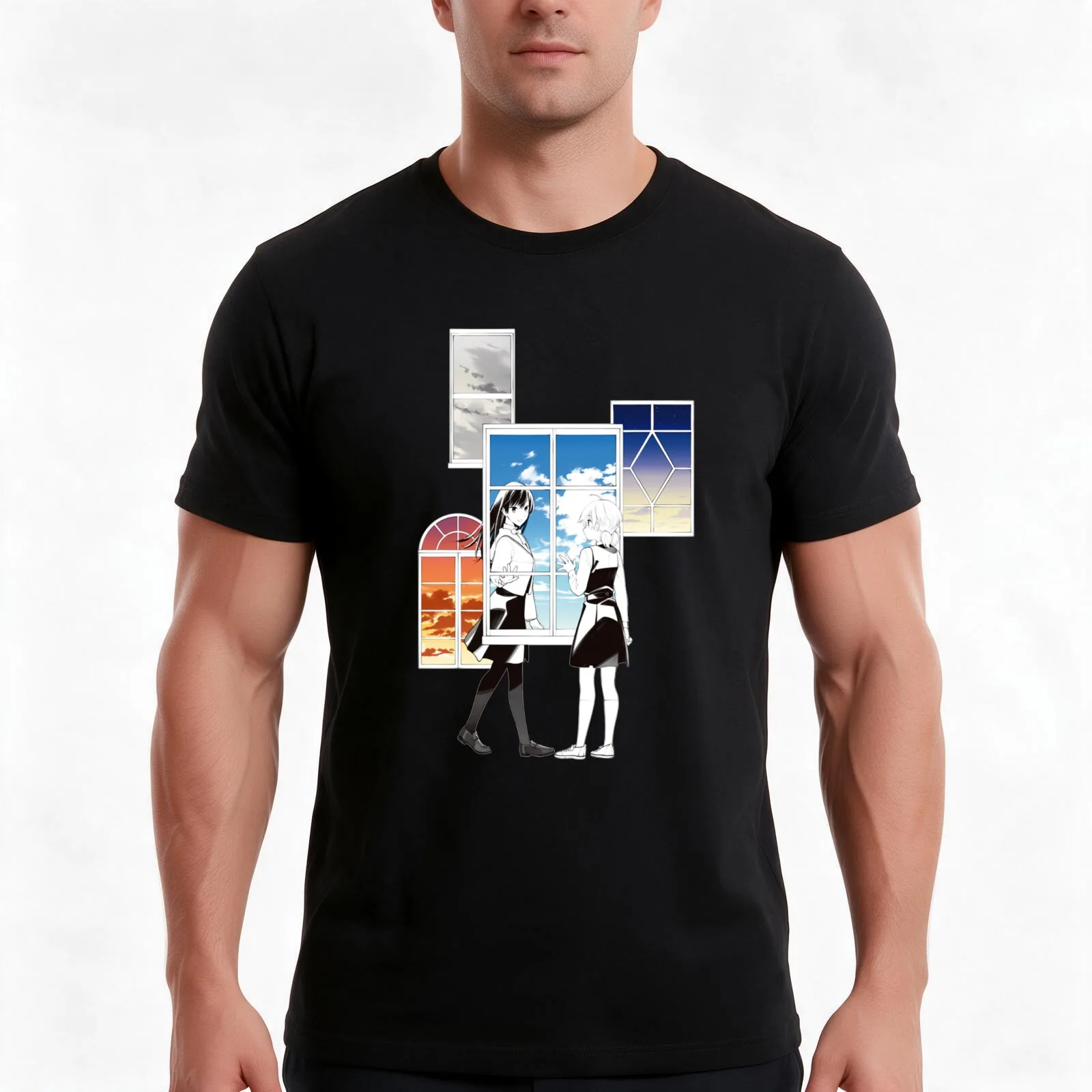 Bloom Into You - Yagate Kimi ni Naru T-Shirt Summer Casual Cotton Tee Oversized Streetwear Tops Vintage Graphic Print