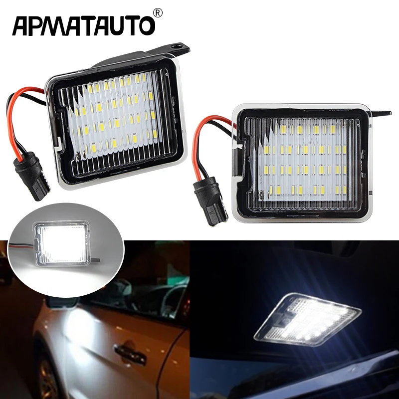 2Pcs CANBUS LED Under Mirror Puddle Light For Ford Focus MK3 MK2 Mondeo MKIV MKV Kuga C-Max Escape S-Max Under Mirror Welcome