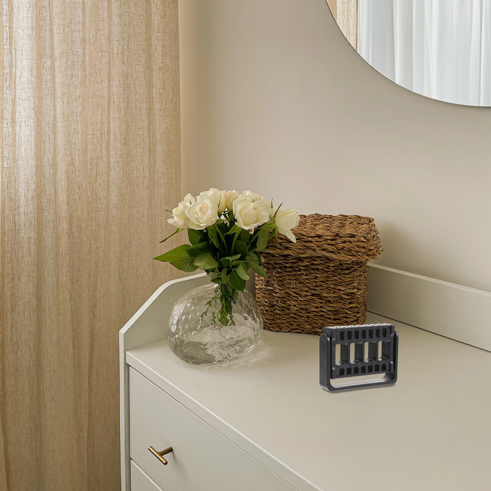 صندوق تخزين حامل رأس طحن الأظافر مكون من 16 فتحة، منظم خفيف الوزن للاستخدام المنزلي الاحترافي، صندوق أدوات طحن الأظافر كبير