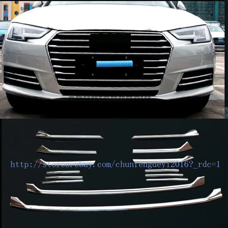 thumbnail image 2 of OEM Style Black Billet Grille For Audi A4 B9 S Line (2015-2018) - Front Lower Bumper Trim 2 of 4