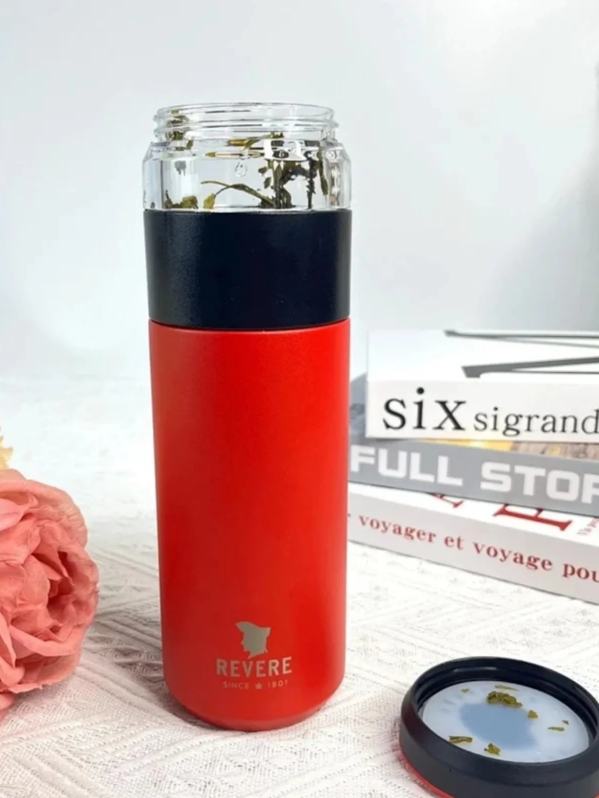 

Large Capacity Tea Water Separation Insulated Cup Smart Brewing Cup Men Women Version Revere Tea Cup Gift Box Stainless Steel