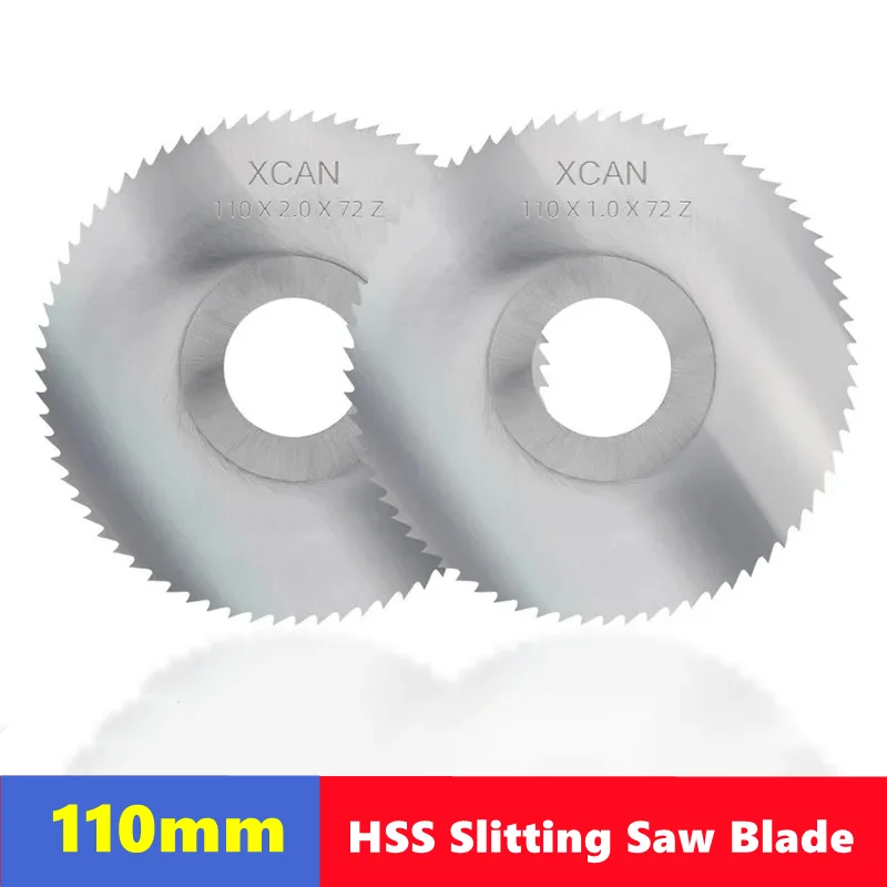 

110mm Slitting & Slotting Saw Blade W6542 HSS Steel Circular Cutting Disc for CNC Slitting Machine Metal Steel PVC Cutting Tool