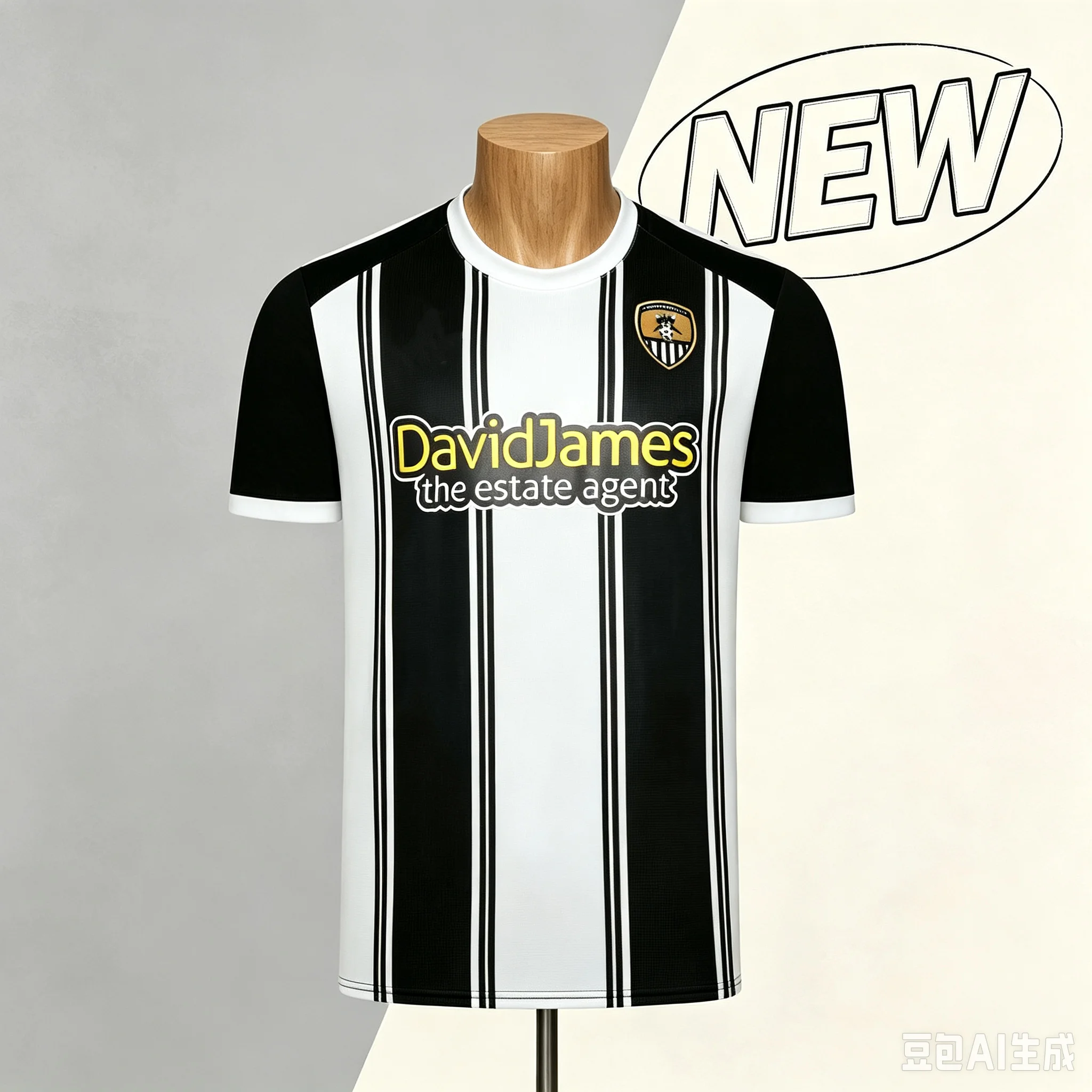2026 Notts County Fußballtrikot Herren Heim- und Auswärtstrikot Schnelltrocknend Atmungsaktiv Fan-Match-Trainingsuniform mit individuellem Namen – Detail 6