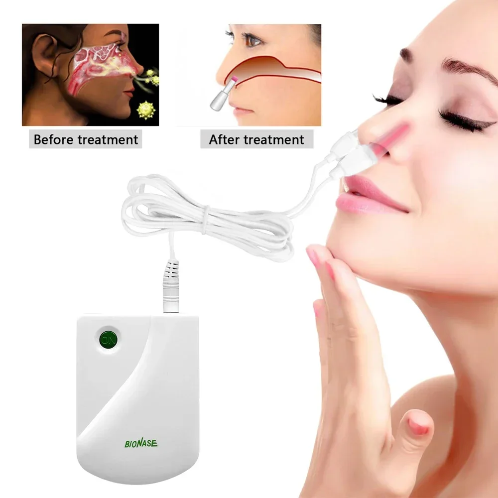 BioNase Rhinitis Sinusitis Cure Laser Therapy Instrument Nose Hay Fever Low Frequency Massage Medical Health Care Proxy Device