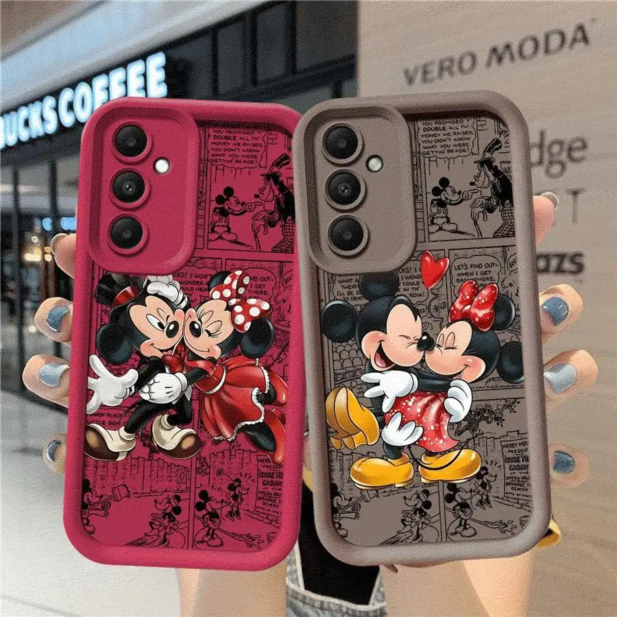 Disney Mickey Minnie Mouse Phone Case for Samsung Galaxy A20 A30 5G A71 A51 A50s A21s 4G A10s A03 A04 A05 A06 Shockproof Cover