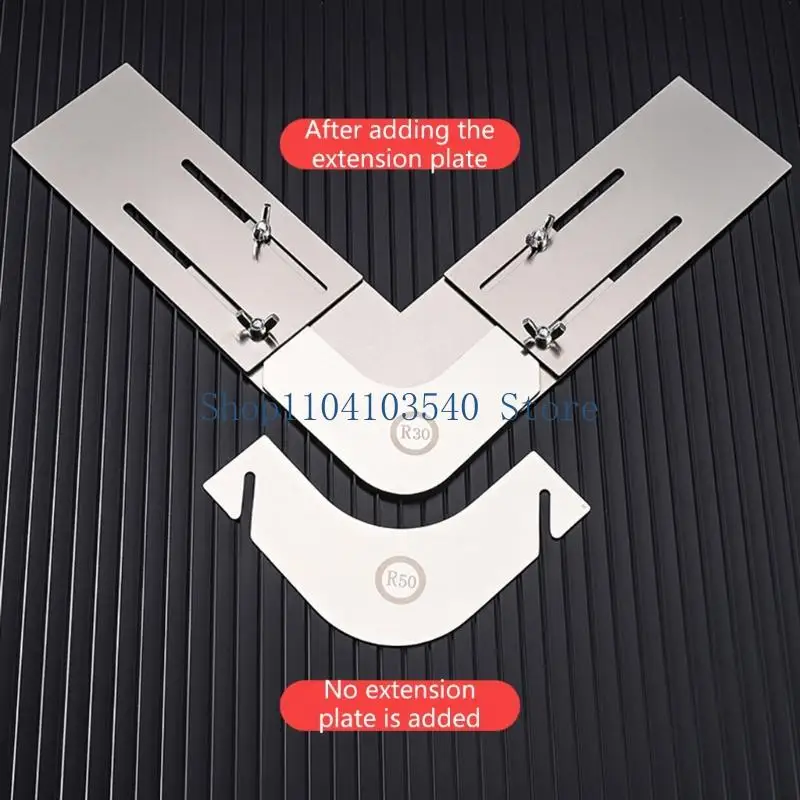 02DC Multi Radius Corner Spatula Tool R0-R100 Ligero para trabajo pared sin costura