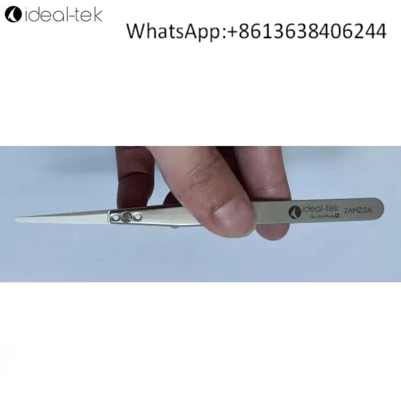 Microbiological ceramic tweezers round head, original imported 2AMZ.SA