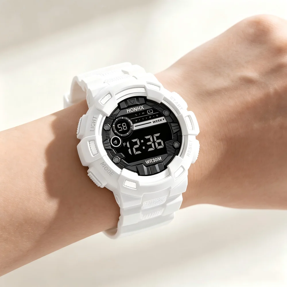 Sports Men's Watch Waterproof Luminous Military Clock Waterproof LED Digital Wathes Fitness Sports Watch for Man Kids Student