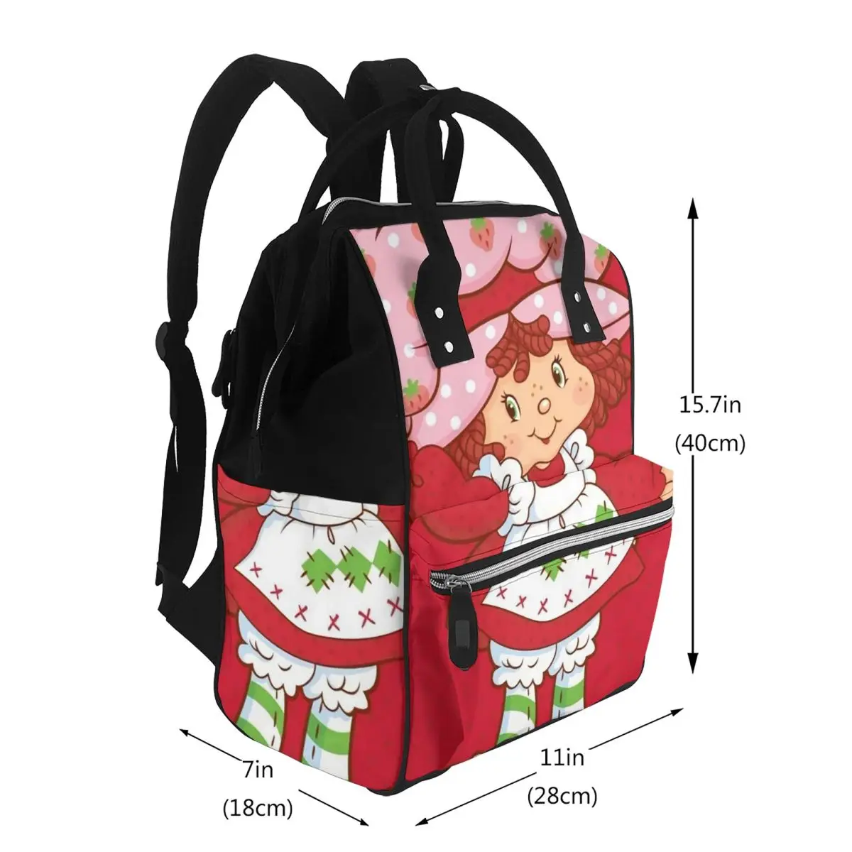 Like Strawberry ShortCake Student Backpack School Bag Hiking Travel Daypack for Men Women Bookbag Shoulder Bags