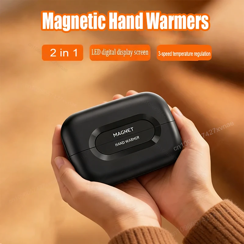 

Magnetic Electric Hand Warmers 2Pack Large Capacity Portable USB Hand Warmer for Winter Outdoors Camping