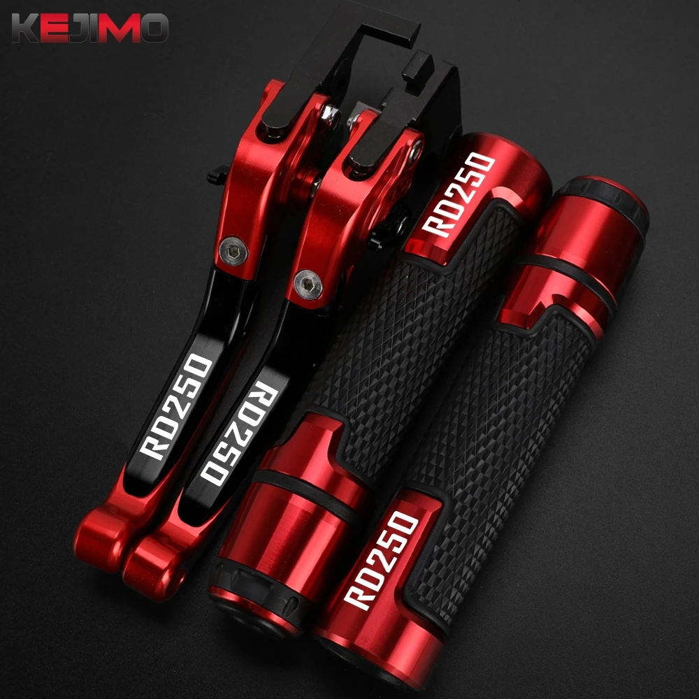 

Motorcycle CNC Accessory For YAMAHA RD250 RD 250 ABCDF 1974-79 Adjustable Brake Clutch Lever 7/8"22MM Hand Grips Handlebar Ends