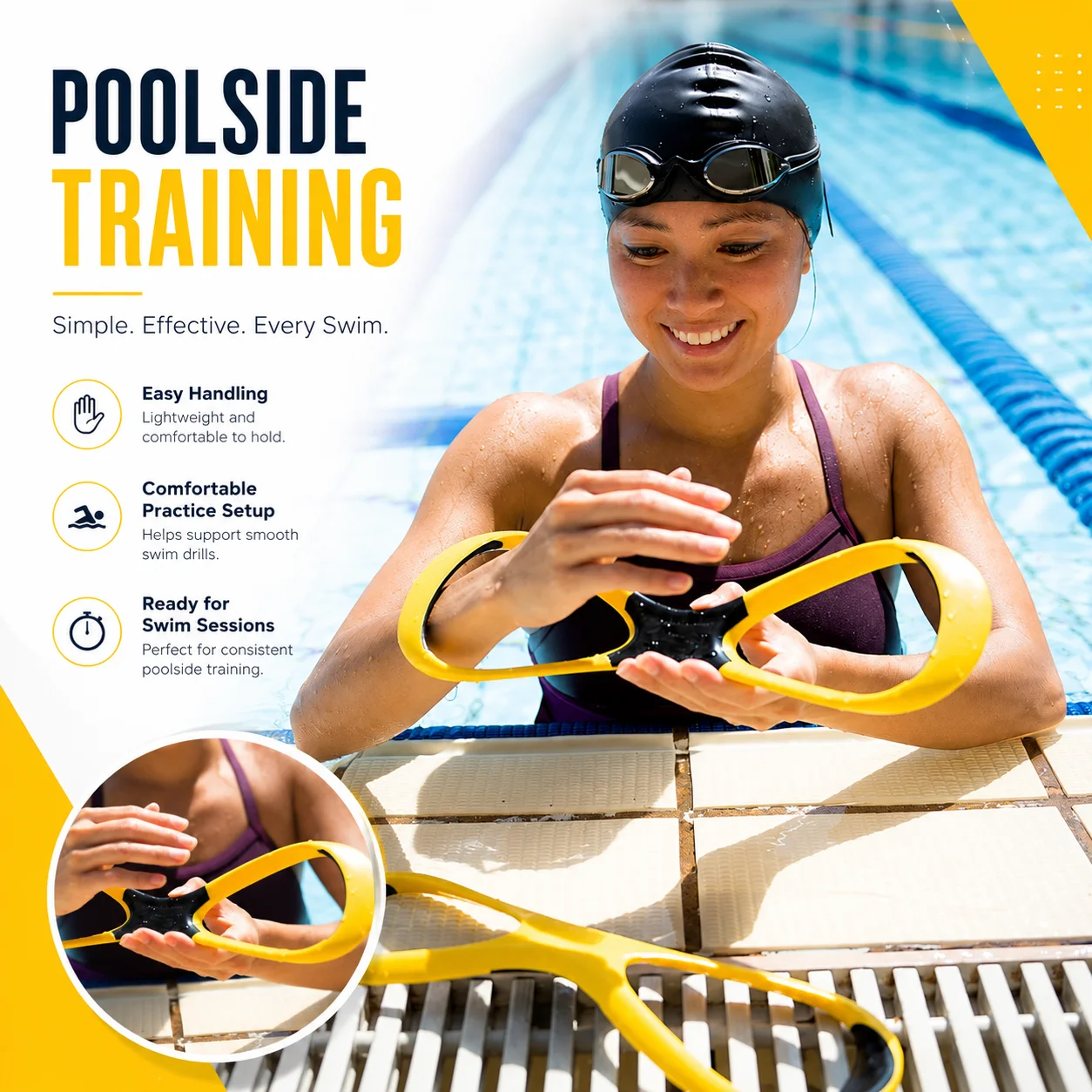 Iso Manta Freestyle Schwimmflossen Ergonomische Professionelle Schwimmübung Korrektur Schwimm- und Tauchtraining Kantenflossen – Detail 14