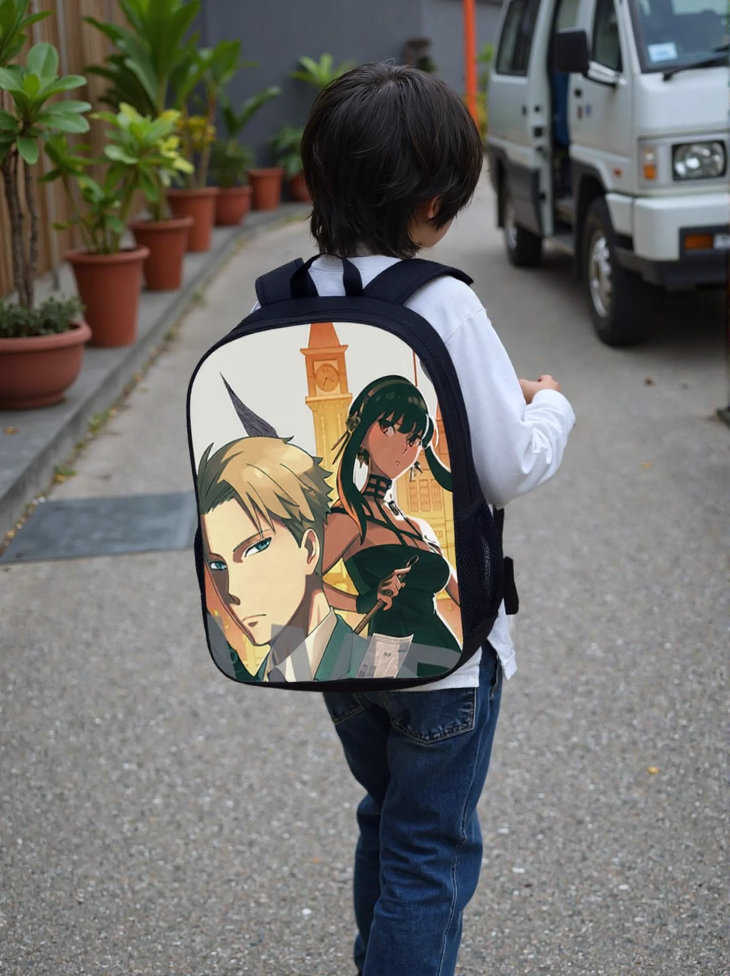 

Unisex Children Spy Family Trendy Daypack-Lightweight Backpack-Back to School Rucksack for Boys Girls