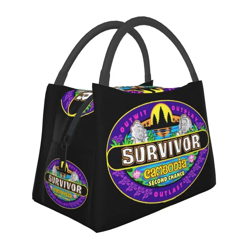 

Изолированные сумки для обеда Reality TV Survivor для женщин, многоразовый холодильник-холодильник, термосумка для обеда, офис, пикник, путешествия