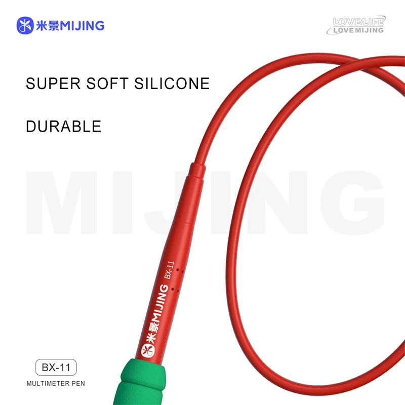 Imagem -03 - Mijing-caneta Multímetro de Alta Precisão Bx11 Isolamento de Camada Dupla 2000v Max 20a Banhado a Ouro Sonda de Silicone