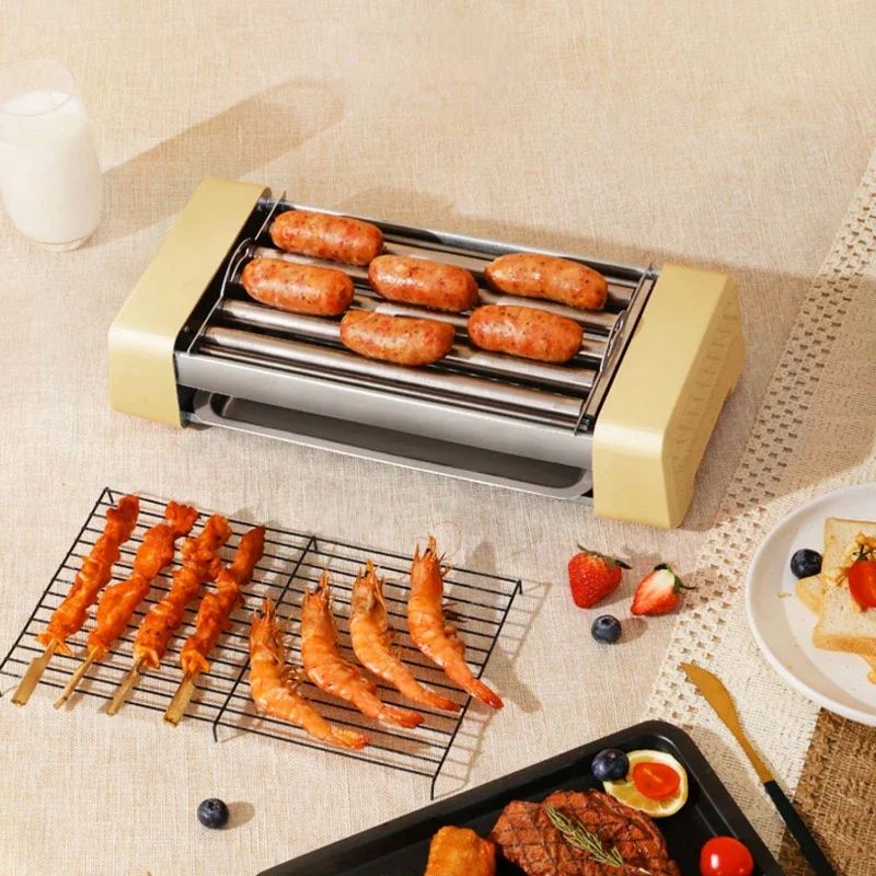 

Roast Sausage Machine Automatic Mini Small Household Grilled Sausage Hotdog Maker Dormitory Multi-Functional Barbecue Equipment