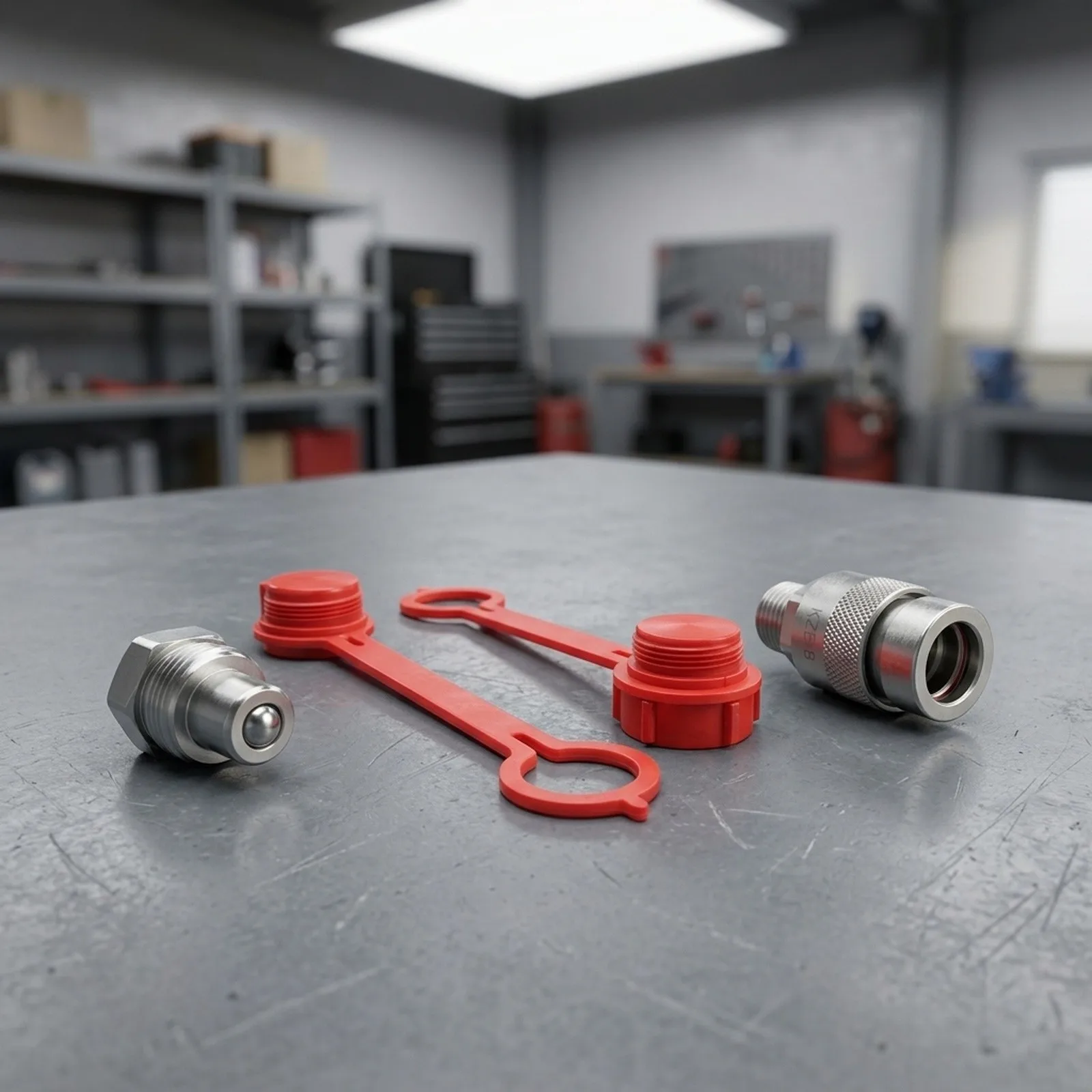 NPT38 Hydraulic Quick Connector Set for For use with Hydraulic Jacks and Equipment Supports Up to 10000 PSI Pressure
