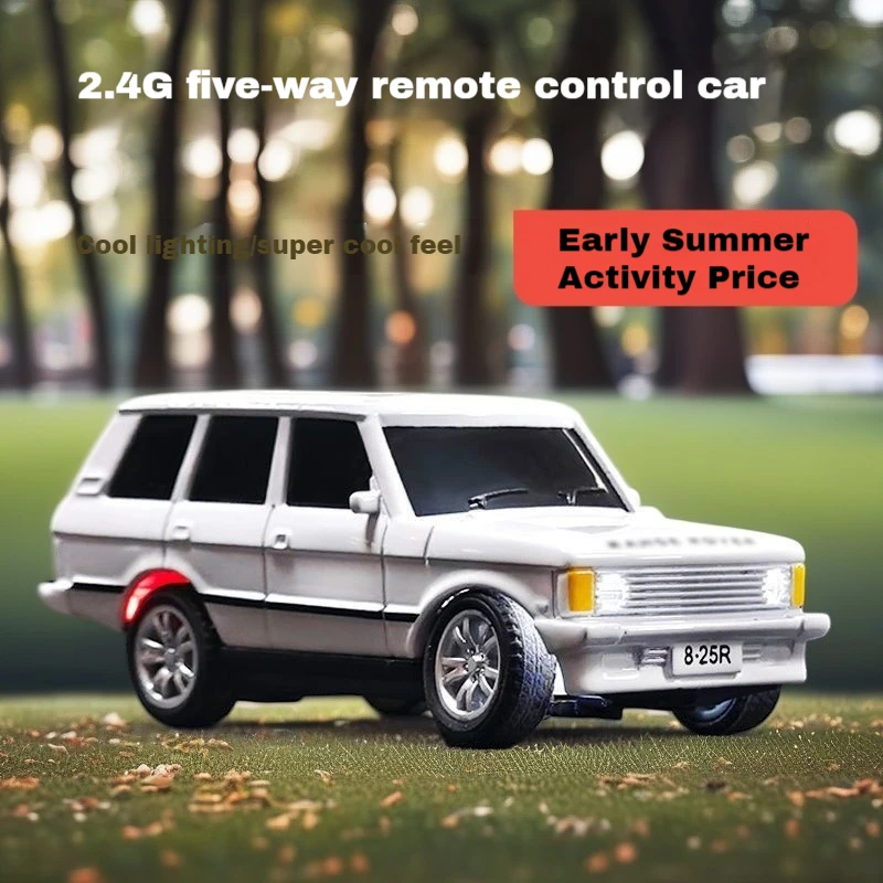 

New Alloy Mini Car 1:64 Speed Remote Control Desktop Toy With Cool Lights Children Playtime Fun Model Vehicle Collectible Item