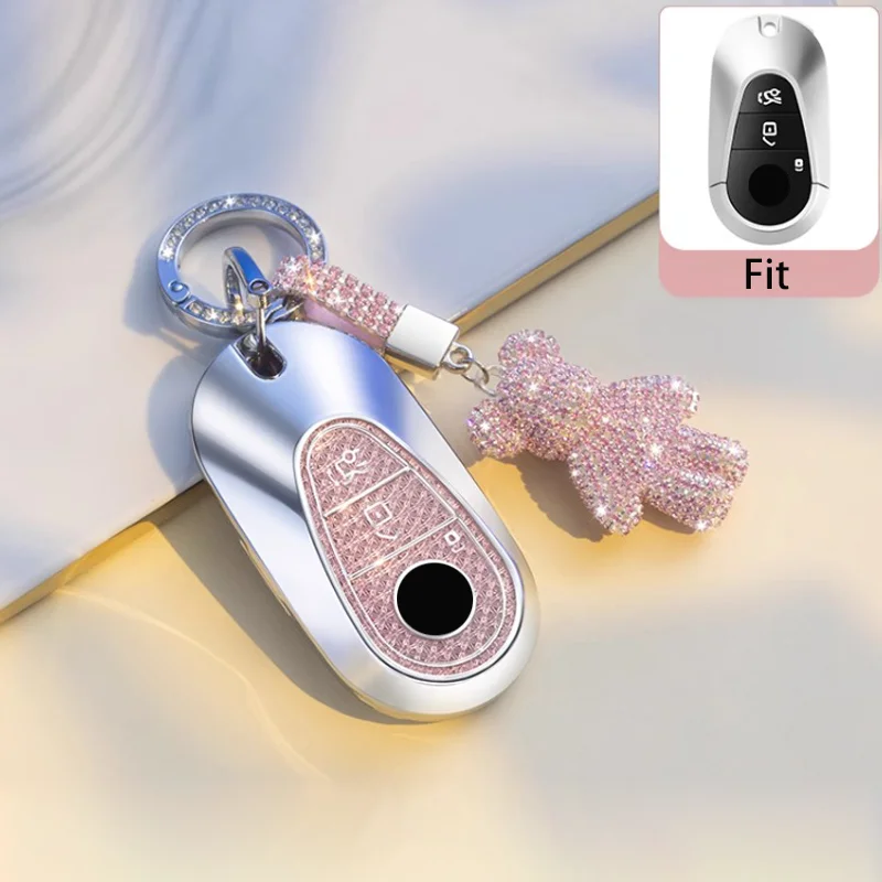 

Fashion Diamonds TPU for Mercedes Benz C S Class W223 W206 S350L S400L S450L S500L 2022 2023 Remote Car Key Case Cover Keychain