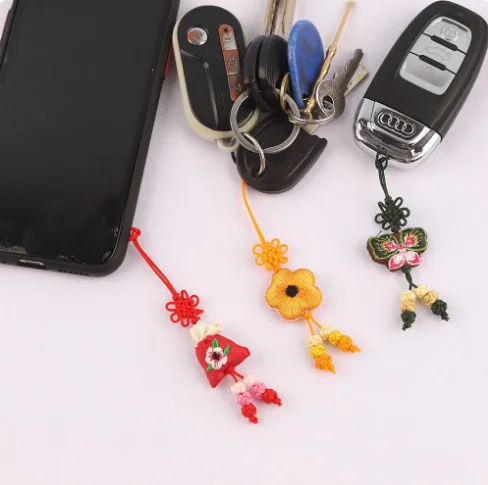 10 Pcs Y2K Bag Charms - Cute Embroidered Butterfly, Fish & Flower Pendants for Keychain, Phone Case Lanyard, Purse Accessory