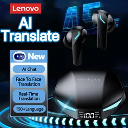 Lenovo XT53 AI Translation Earbuds Wireless Bluetooth 5.4 HD Voice Calls Noise Reduction Earphones Real-time Translation Headset