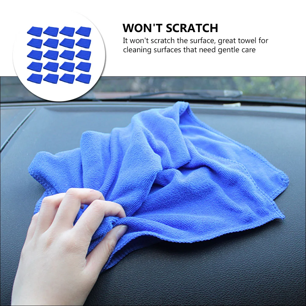 50 Pcs Fiber Car Wash Towel Microfiber Cleaning Cloth Drying Clothes Towels Rags Durable Washing