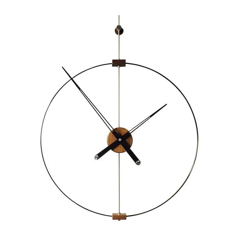 

Scandinavian, modern, individual, minimalist, wall clock, black walnut, large hands
