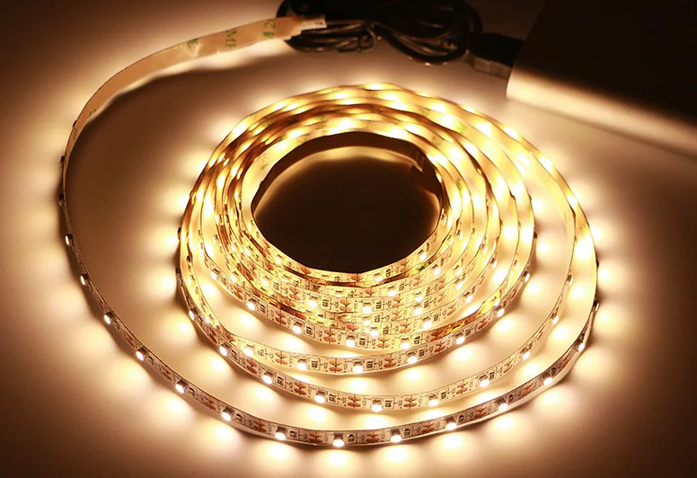 USB-LED-Streifenlichter 2835, DC 5 V, mit Schalter, flexibles Lampenband, Band, TV, Desktop-Computer, Bildschirm, Hintergrundbeleuchtung, Heimdekoration