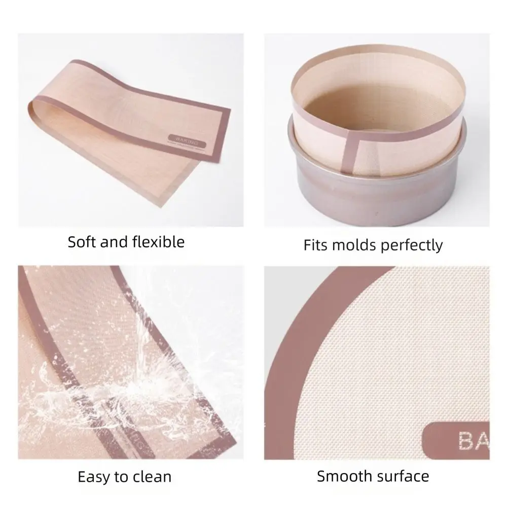 Silicone Cake Baking Mat Nonstick High Temperature Resistant Cake Pan Liner Easy To Release Baking Pan Liner