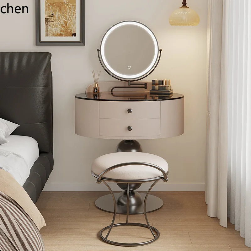 Gz-9 Solid Wood Mini Dressing Table Bedroom Modern Minimalist Small Apartment Makeup Table Makeup Desk Furniture