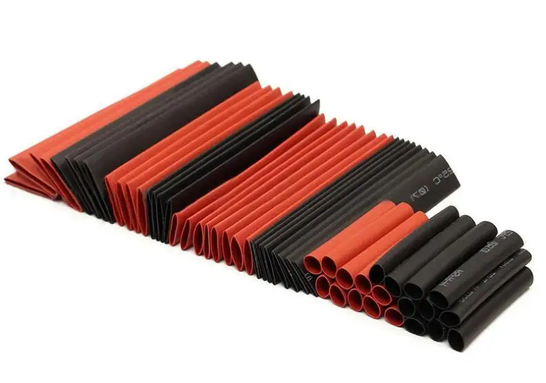 127 Pcs Heat Shrink Sleeving Tube Tube Assortment Kit Electrical Connection Electrical Wire Wrap Cable Waterproof Shrinkage 2:1