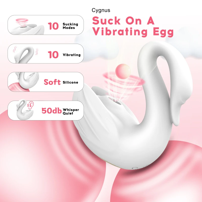 Schwan Saugen Vibrator Vibro-ei G-punkt Massagegerät Klitoris Stimulator Elegante Weibliche Masturbation Erwachsene Sex Liefert für Frauen