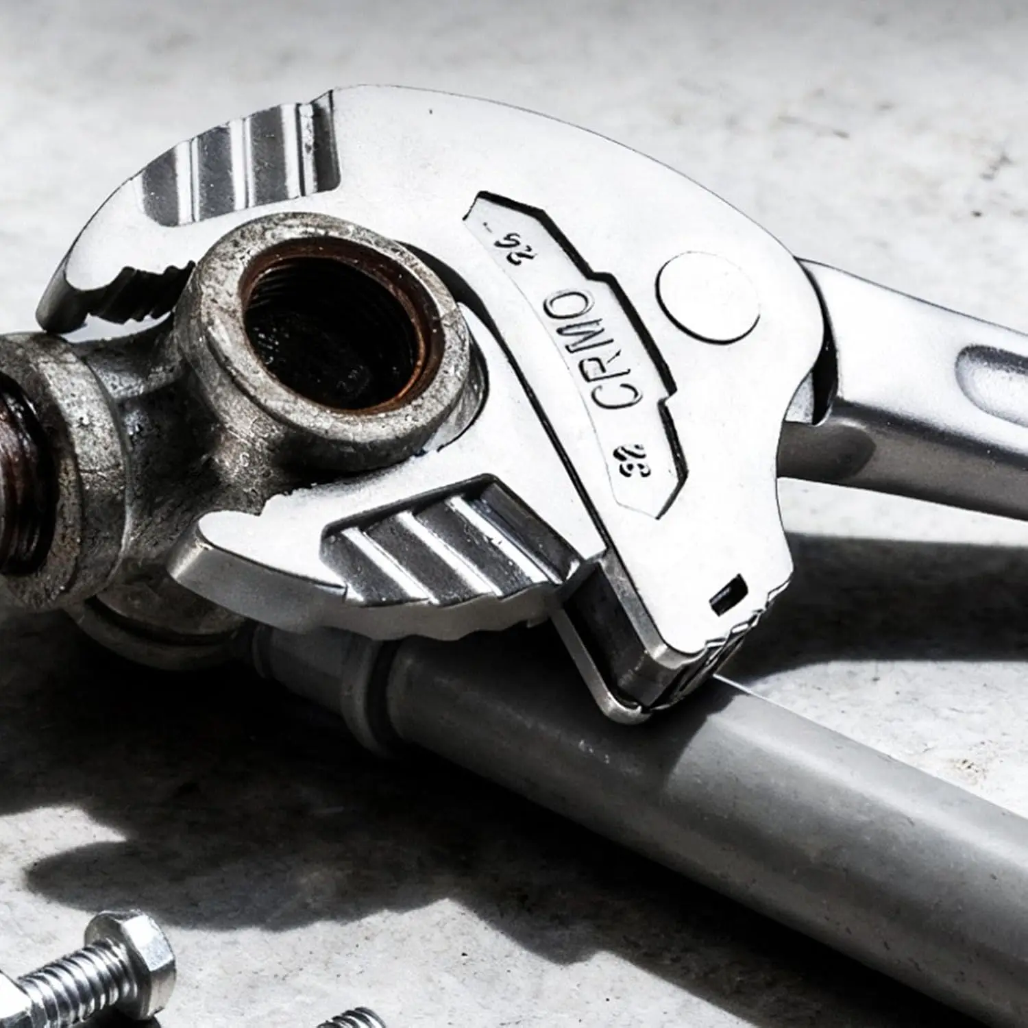 Selbstverstellbarer Schraubenschlüssel, Schneller Automatischer Ratschen-Rohrschlüssel, Mehrzweck-Maulschlüssel für Mechaniker und Heimwerker – Detail 4