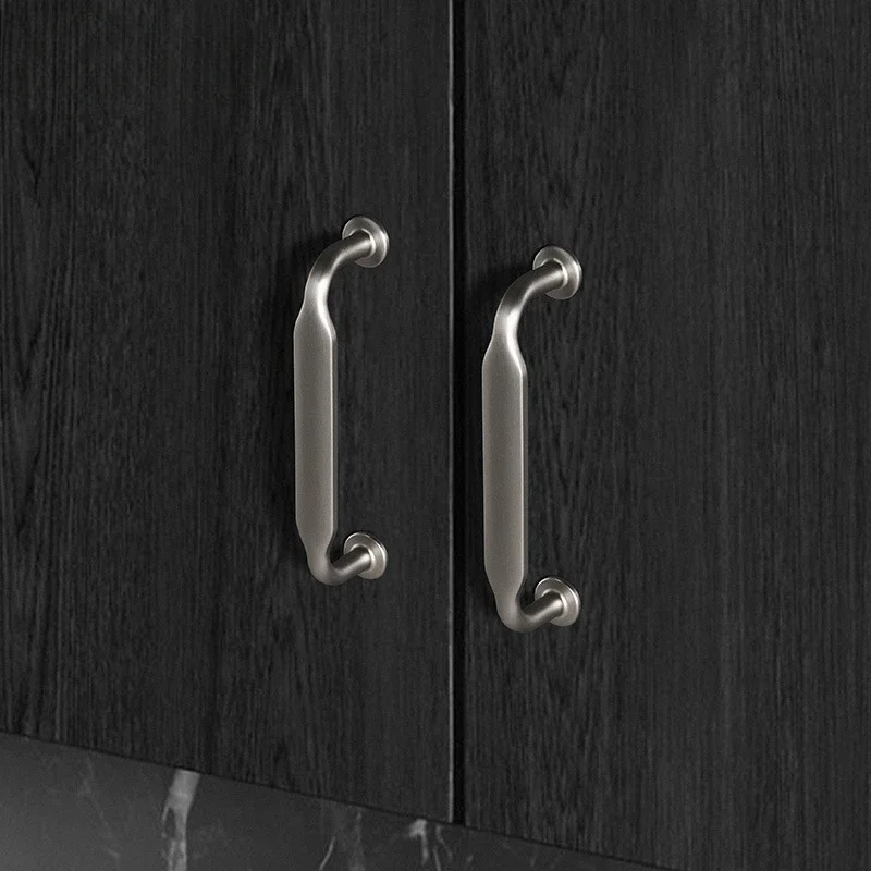 European Zinc Alloy Furniture Handles Kitchen Drawer Cabinet Pulls Bedroom Wardrobe Dresser Handles TV Bench Shoe Cabinets