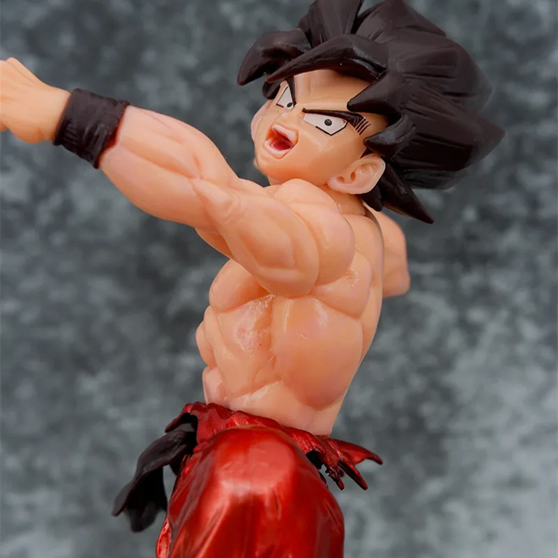 22cm dragon ball saiyan son goku anime figura de ação estatueta pvc modelo artesanal ornamento brinquedos presentes coleção estátua desktop