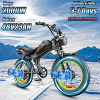 EMOKO C93 New Electric Bicycle 2000W 48V23AH Battery Electric Motorcycle 20*4.0 inch Fat Tire Mountain Snow Electric Bicycle