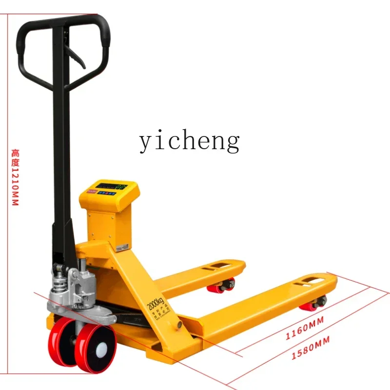 

electronic forklift scale high-precision truck weighing ground cattle manual hydraulic pallet truck