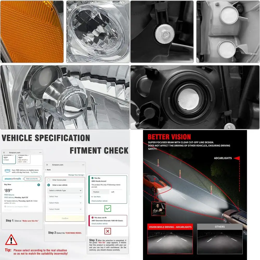 

Фара в сборе для Toyota Tundra Double/Crew Cab 2005-2006 гг. и сменная фара Sequoia 2005-2007 гг. — хромированный корпус, Clea