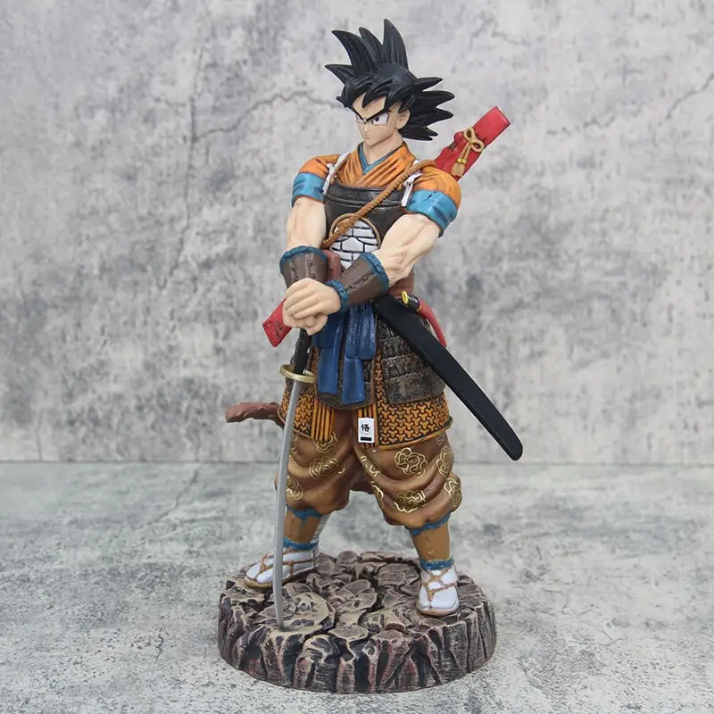 Figura Dragon Ball Anime, Estatueta Samurai Gk, Modelo Super Saiyan, Coleção de Ornamentos, Brinquedo de Decoração, Presente, 29cm