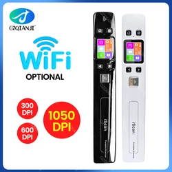 Iscan02 Portable Handheld Digital Wireless Wifi 1050DPI LCD office Scanner Document Photo JPG PDF Receipts A4 Mini Handy Scanner